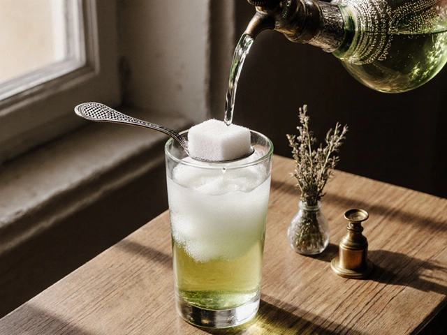 Was sind die drei Phasen der Absinth-Zubereitung?