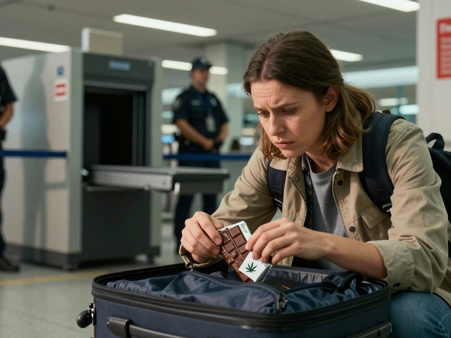 Kann ich Schokolade mit Cannabis beim Fliegen mitnehmen?