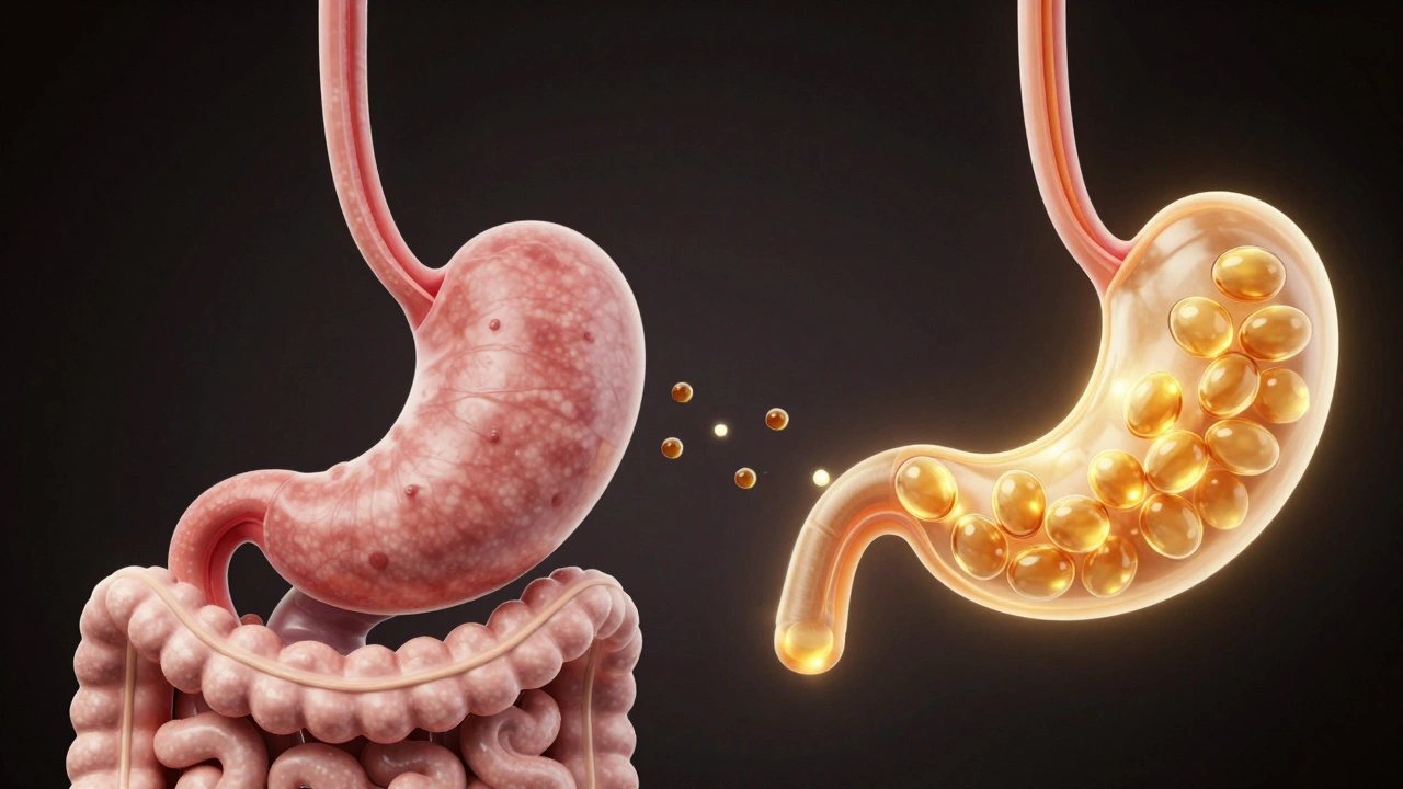 Vergleich der CBD-Aufnahme im Körper: mit und ohne Fett.