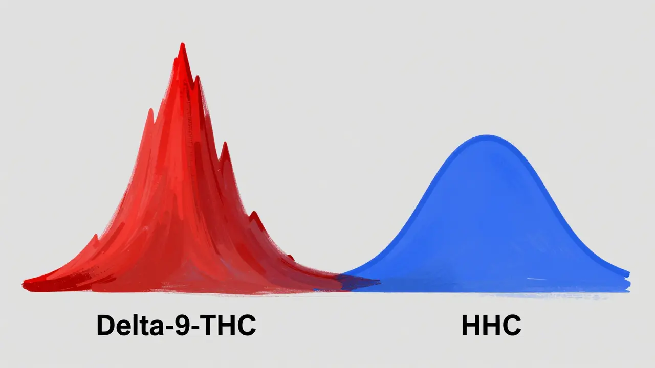Vergleich der Wirkdauer: kurze intensive Welle gegen lange sanfte Welle in abstrakter Darstellung.