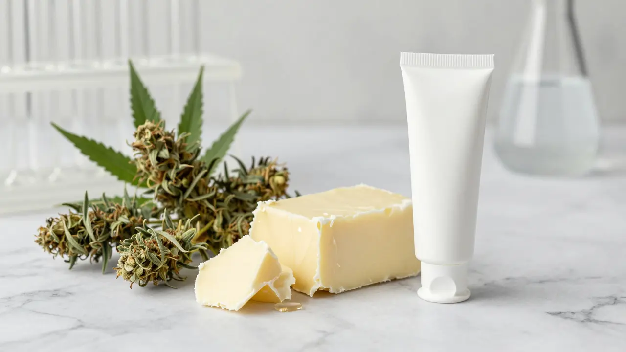 Natürliche Zutaten wie Hanfblüte und Sheabutter zeigen Qualität der Creme.