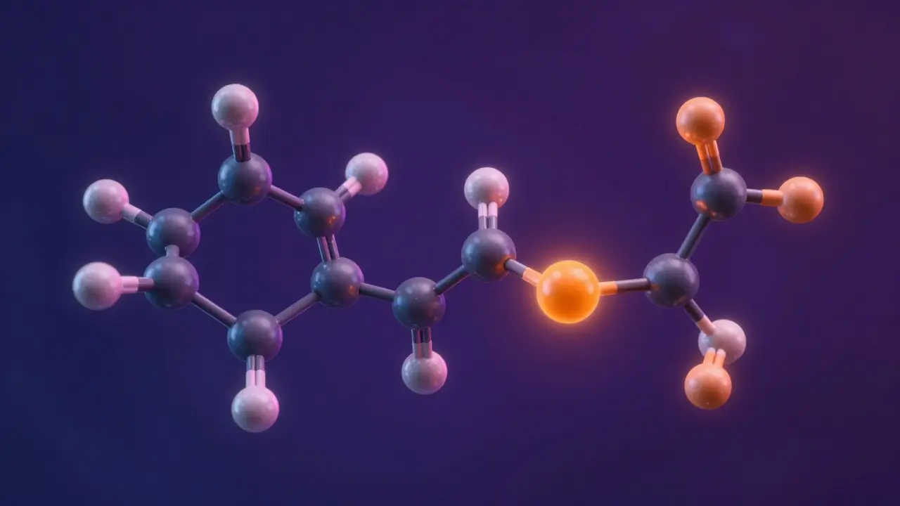 Vergleich der Molekülstrukturen von THC und THCV mit Fokus auf die Kohlenstoffketten