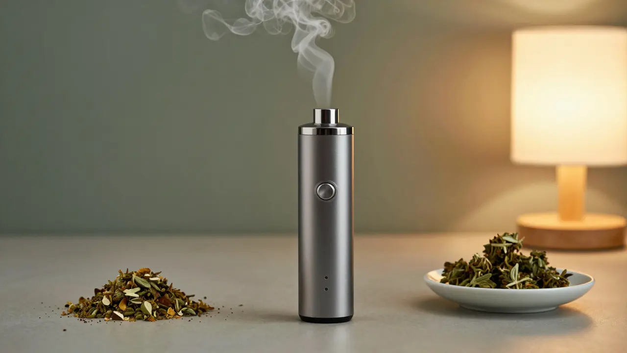 Verschiedene Anwendungsmöglichkeiten von CBD-Blüten mit einem Vaporizer.