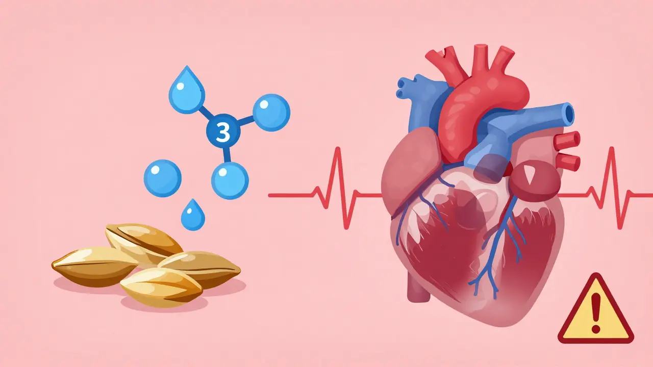 Medizinische Illustration: Hanf, Omega-3 und Medikamentenwechselwirkungen