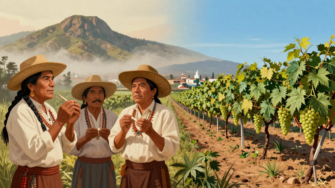 Kunstwerk zeigt Kontrast zwischen Oaxaca-Tradition und Baja-Innovation